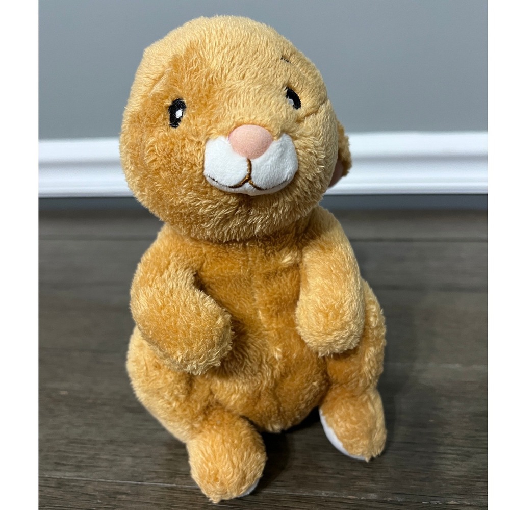 The Littlest Bunny Tan Rabbit Plush Easter Stuffed Animal Toy Story Packs 8"